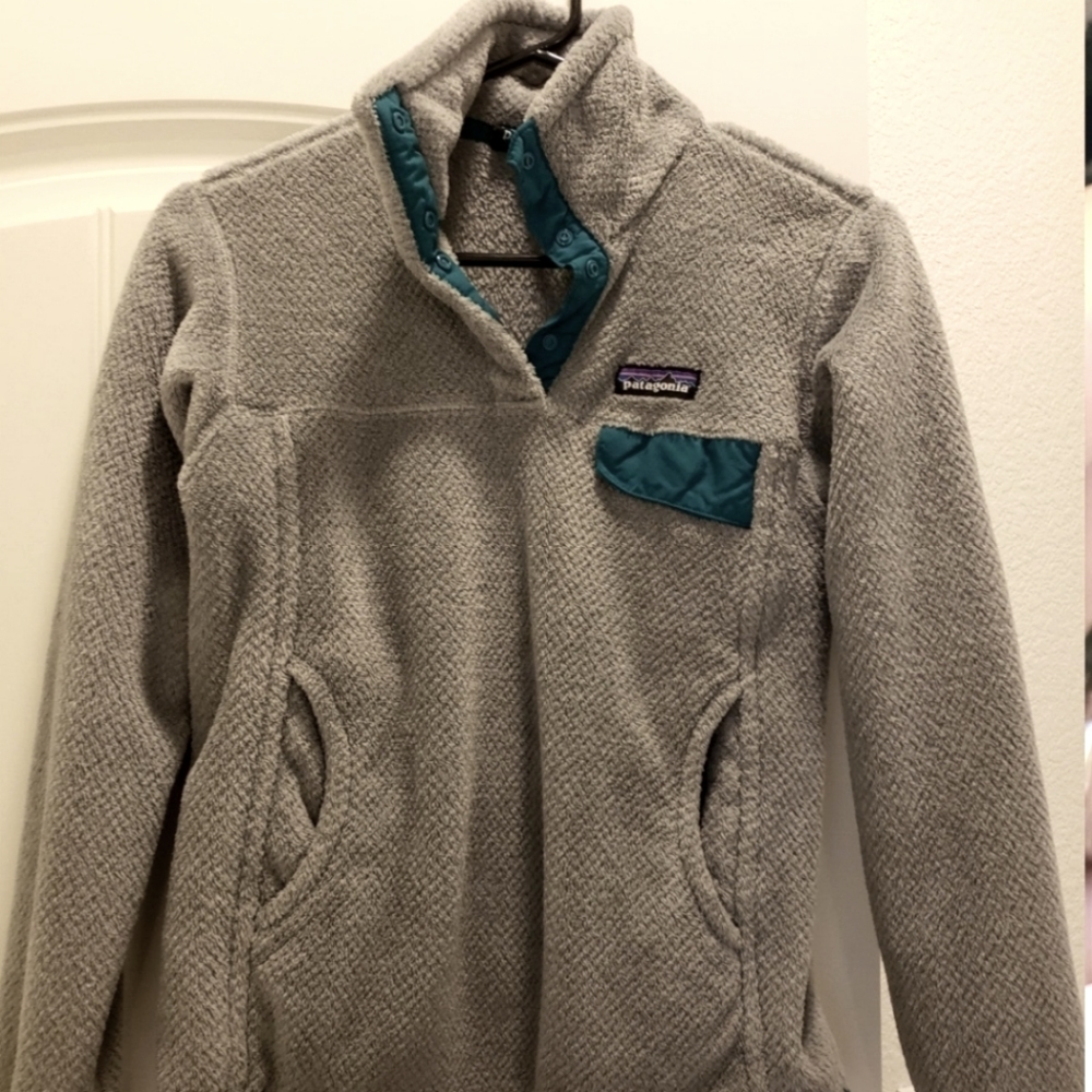 Patagonia Re tool snap-t pullover grey/teal
